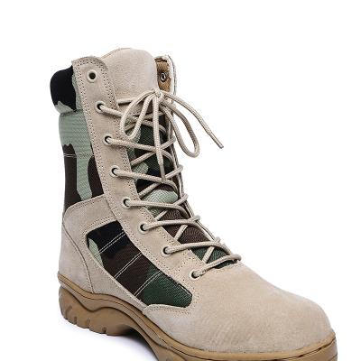 Military Camouflage Desert Suede Leather Army Tactical Boots