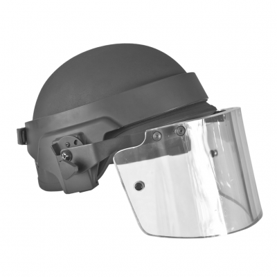 Military full face NIJ IIIA helmet ballistic visor bulletproof glass mask