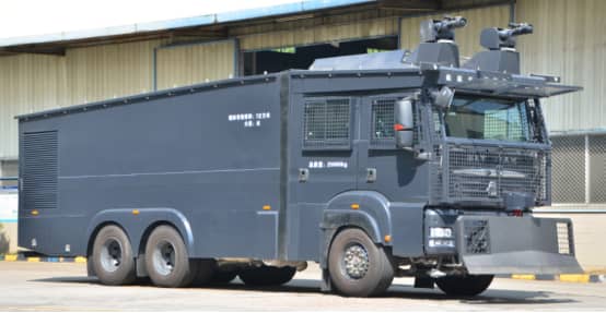 water cannon vehicle