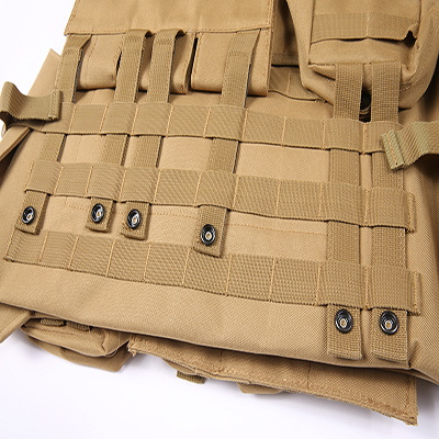 tactical molle vest desert khaki color