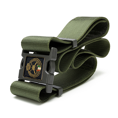 Army green military belt