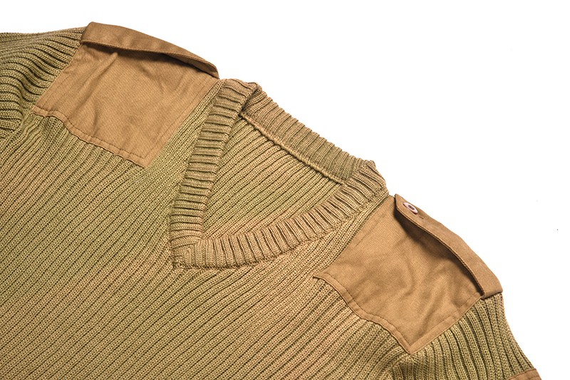 Military wool sweater