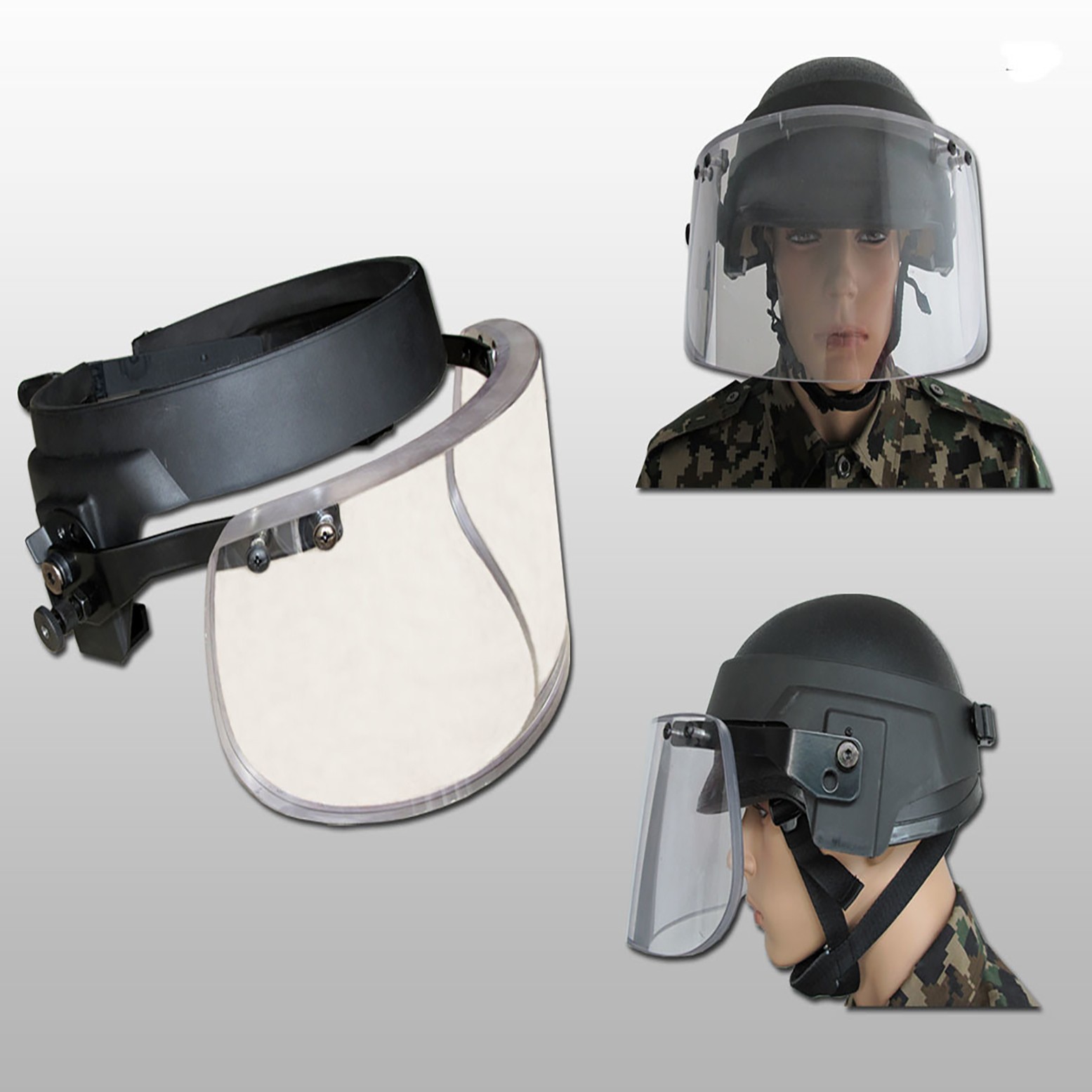 Full protection bulletproof visor