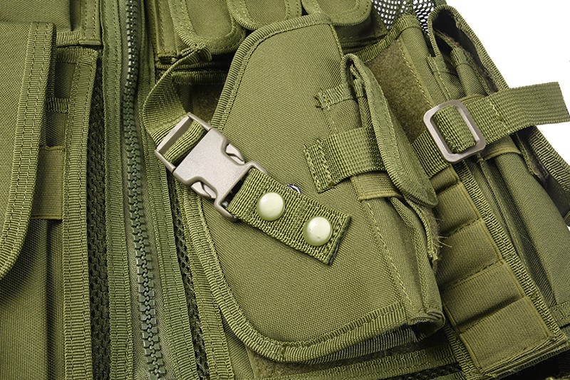 Green tactical molle vest