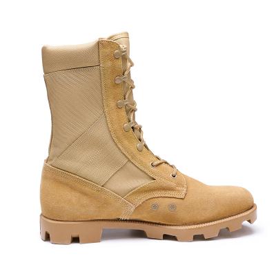 Suede leather men's military army boots