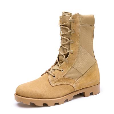 Suede leather 600D polyester military boots
