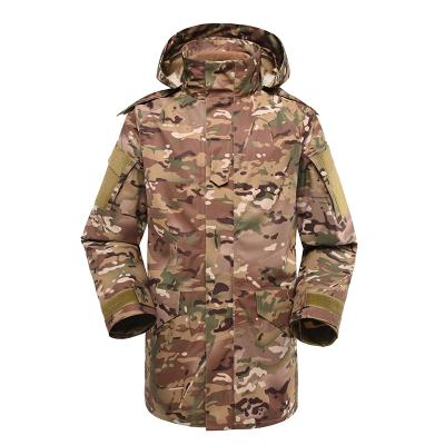 Multicam military jacket parka