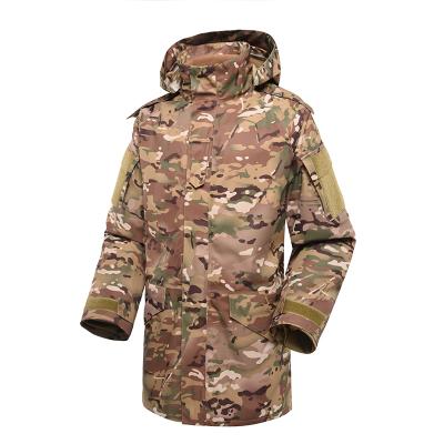 Multicam military winter fleece jacket parka
