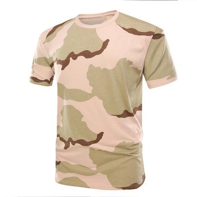 Military desert camo color short sleeve T shirt