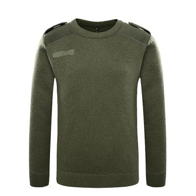 Military wool pullover man sweater