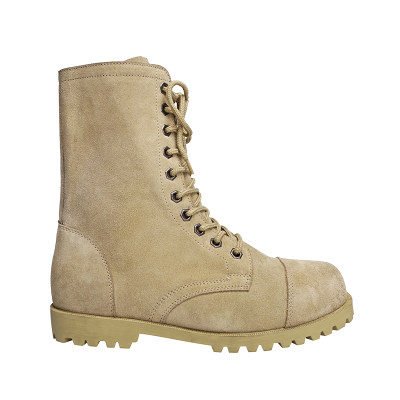 Slip resistant suede leather army boots