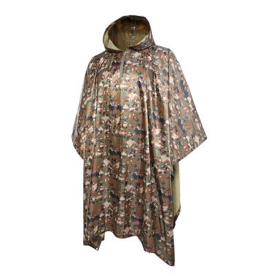 Digital camouflage military tactical poncho