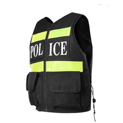 600D polyester reflective police tactical vest