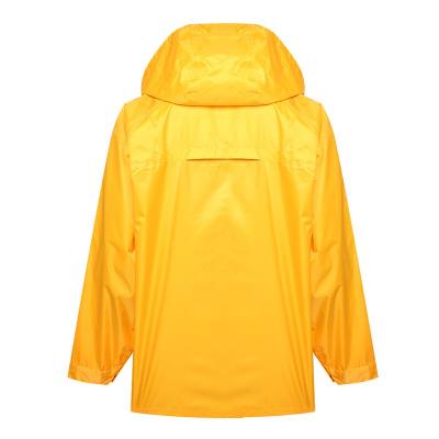 Military 190T Polyester yellow raincoat with PVC coating