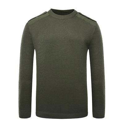 Military wool pullover man sweater