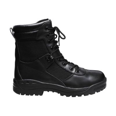 Black oxford and leather boots rubber sole military boots army boots for men