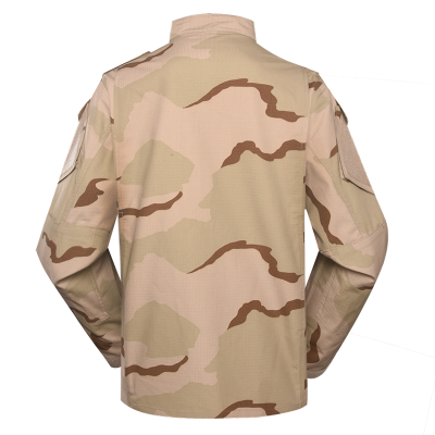 Three colors desert camouflage military uniform