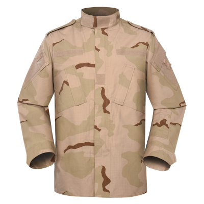 Desert camouflage military uniform