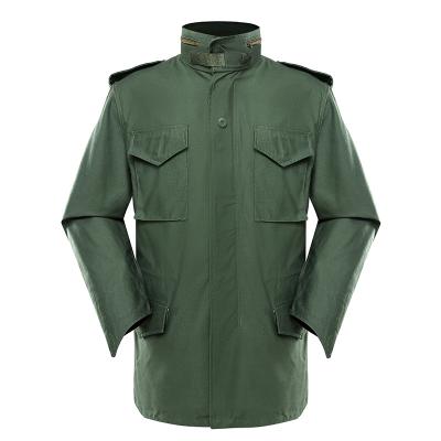 Army green military jacket parka