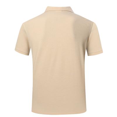Military khaki cotton short sleeves polo shirt