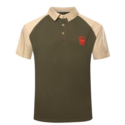 Dubai police army green cotton polo shirt