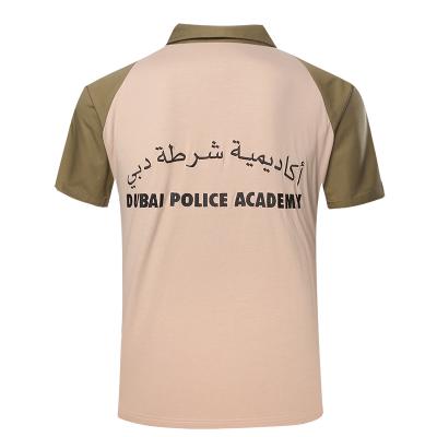 Military police cotton short sleeves polo shirt