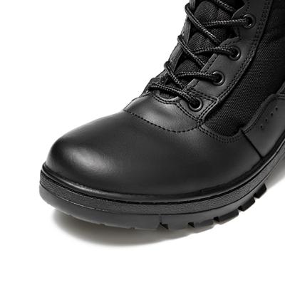 Black Genuine Leather Military Combat Jungle Boots Hiking Boots