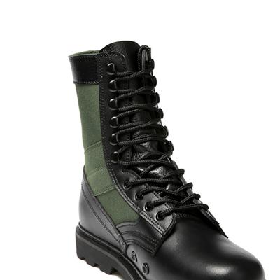 Army Green Split Leather Military Combat Jungle Boots Hiking Boots