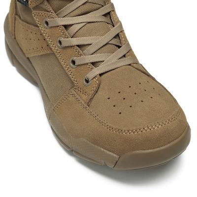 Khaki Military Desert Shoes Army Tactical Boots With Zipper