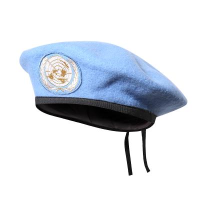 Blue UN Wool Army Military Beret