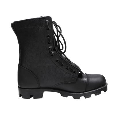 Black men's combat military boots