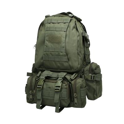600D Nylon Military Army Green Tactical Outdoor Backpack  45L