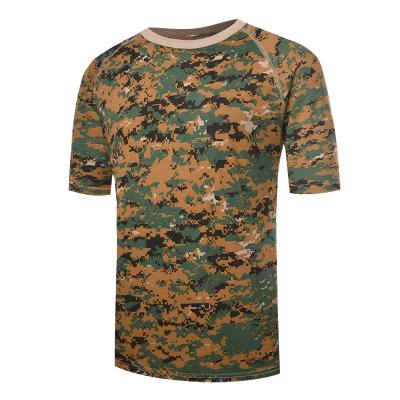 Military jungle camo short sleeve T shirt
