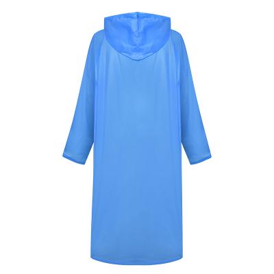 Military 190T Polyester blue raincoat with PVC coating