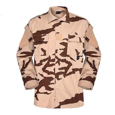 Desert camouflage military uniform