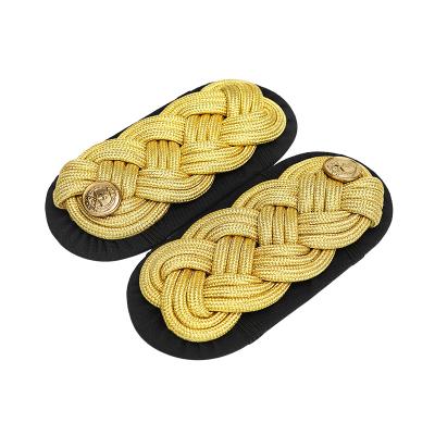 Golden military rank epaulette