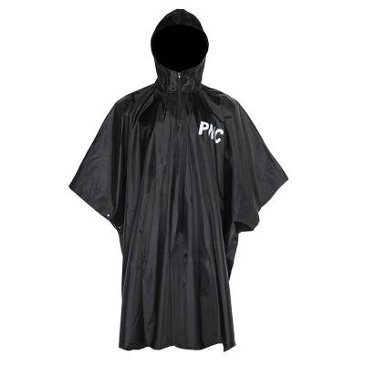 Black 100% polyester military poncho